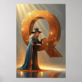 Witch Queen – Halloween Alphabet Wall Art Poster (Vorne)