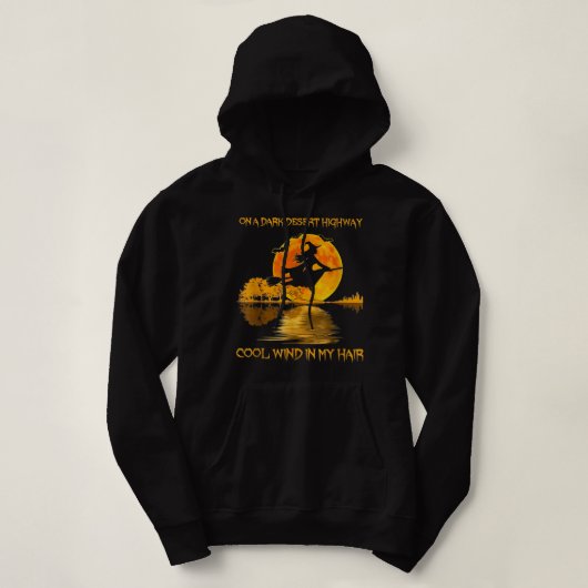 Witch Riding Brooms On A Dark Desert Highways Hall Hoodie (Design vorne)