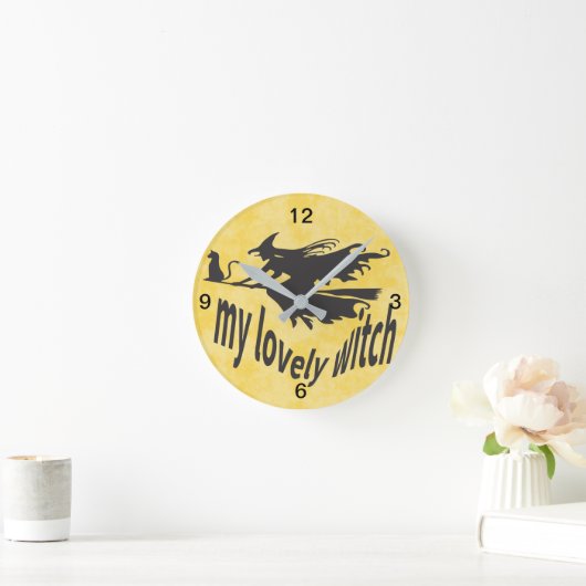 WITCH RUNDE WANDUHR (Zuhause)