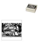 WITCH, SCHWARZE KATZBABY-BUGGY HALLOWEWEEN RUBBER- GUMMISTEMPEL (Stempel)