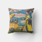 WITCH, SCHWARZE KATZE-BUGGY HALLOWEN DURCH PILLOW KISSEN (Rückseite)