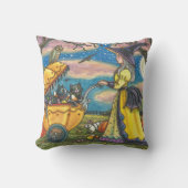 WITCH, SCHWARZE KATZE-BUGGY HALLOWEN DURCH PILLOW KISSEN (Vorderseite)