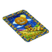 WITCH, SCHWARZE KATZE IN HOT AIR BALLOON FOLART SP MAGNET (Rechte Seite)