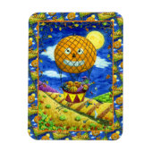 WITCH, SCHWARZE KATZE IN HOT AIR BALLOON FOLART SP MAGNET (Vertikal)
