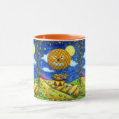 WITCH, SCHWARZE KATZE IN HOT AIR BALLOON FOLART SP TASSE (Zentrum)