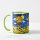 WITCH, SCHWARZE KATZE IN HOT AIR BALLOON FOLART SP TASSE (Links)