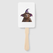 Witch Sloth Halloween trick or treat spooky pumpki Fächer (Vorderseite)