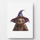 Witch Sloth Halloween trick or treat spooky pumpki Fotoplatte (Vorderseite)