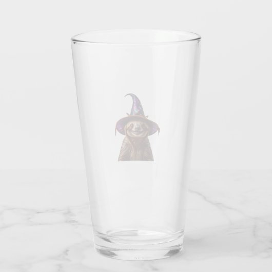 Witch Sloth Halloween trick or treat spooky pumpki Glas (Rückseite)
