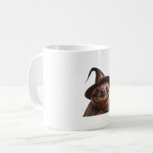 Witch Sloth Halloween trick or treat spooky pumpki Kaffeetasse (Vorderseite Links)