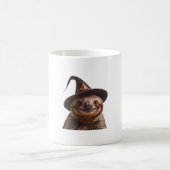 Witch Sloth Halloween trick or treat spooky pumpki Kaffeetasse (Mittel)
