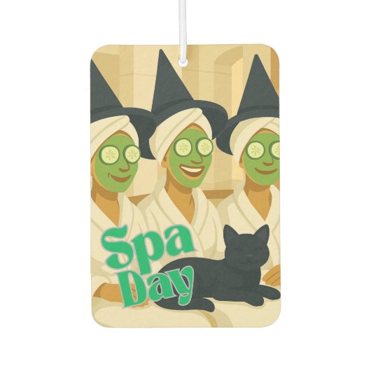 Witch Spa Day Funny Humor Autolufterfrischer (Vorderseite)