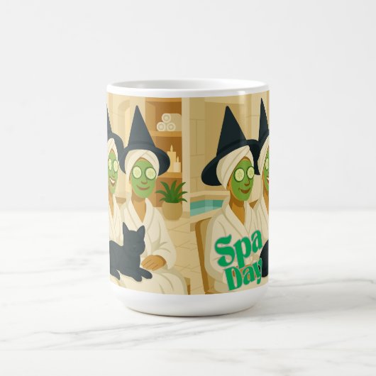 Witch Spa Day Funny Humor Kaffeetasse (Mittel)