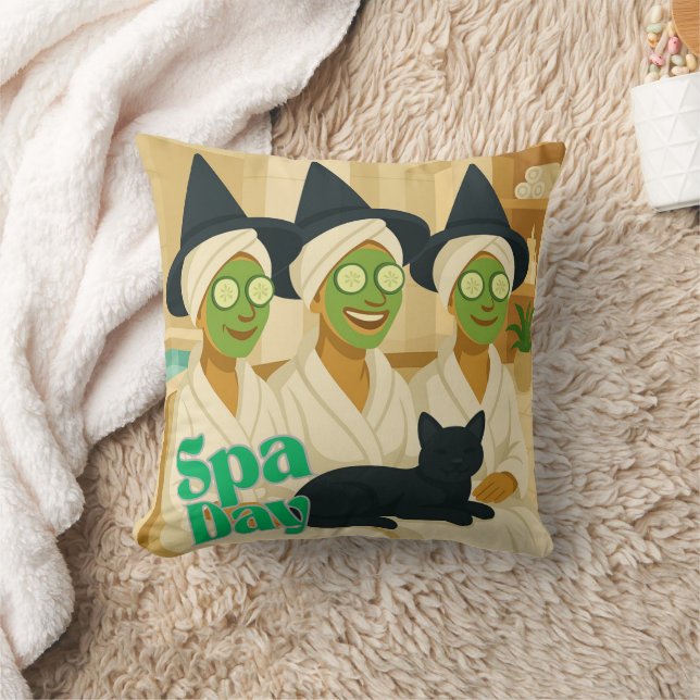 Witch Spa Day Funny Humor  Kissen (Decke)