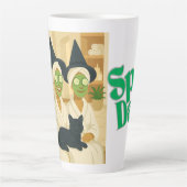 Witch Spa Day Funny Humor Milchtasse (Vorderseite)
