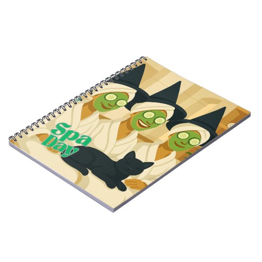 Witch Spa Day Funny Humor Notizblock (Linke Seite)