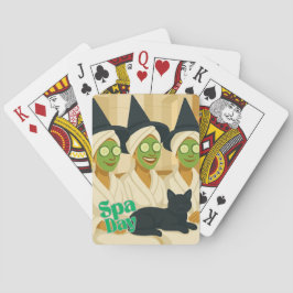 Witch Spa Day Funny Humor Spielkarten