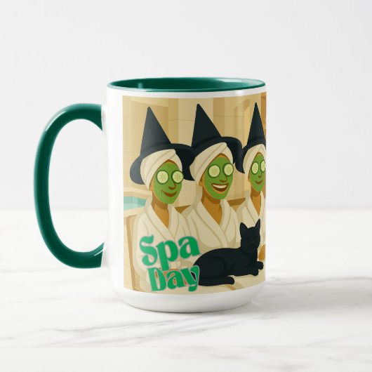 Witch Spa Day Funny Humor Tasse (Links)