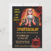 Witch Spooktacular Erwachsene Halloween Einladung (Vorderseite)