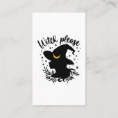 Witch Tarot Reading Business Card Visitenkarte (Rückseite)