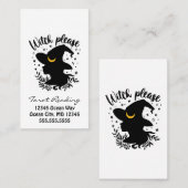 Witch Tarot Reading Business Card Visitenkarte (Vorne/Hinten)