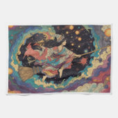 Witch tea towel geschirrtuch (Horizontal)