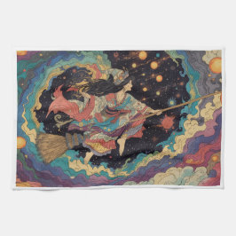 Witch tea towel geschirrtuch