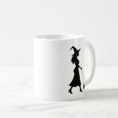 Witch Walking Chihuahua Kaffeetasse (VorderseiteRechts)