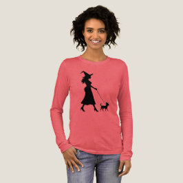 Witch Walking Chihuahua  Tri-Blend Shirt