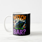 Witch Way To The Bar Funny Halloween Cruise  Kaffeetasse (Links)