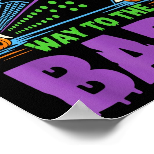 Witch Way To The Bar Funny Halloween Cruise Poster (Ecke)