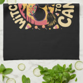 Witch Way to the Candy Halloween T-shirt Geschirrtuch (Gefaltet)