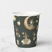 Witch Way to the Party' Kids Halloween Birthday Pappbecher (Rückseite)