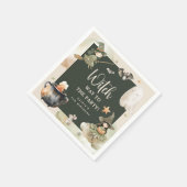 Witch Way to the Party' Kids Halloween Birthday Serviette (Ecke)