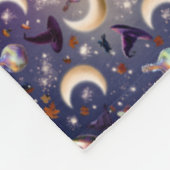 Witchcore Halloween Fleecedecke (Ecke)