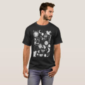 Witchcraft Celestial Sun Moon Witchy Wiccan Magick T-Shirt (Vorne ganz)