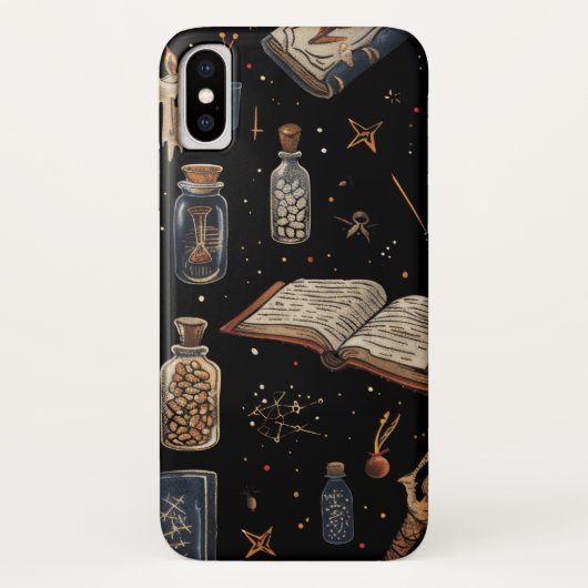 Witchcraft Potion Pattern – Halloween Magic Case-Mate iPhone Hülle (Rückseite)