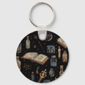 Witchcraft Potion Pattern – Halloween Magic Schlüsselanhänger (Rückseite)