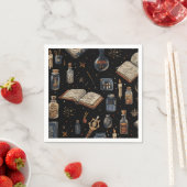 Witchcraft Potion Pattern – Halloween Magic Serviette (Beispiel)