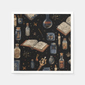Witchcraft Potion Pattern – Halloween Magic Serviette (Vorderseite)