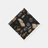 Witchcraft Potion Pattern – Halloween Magic Serviette (Ecke)