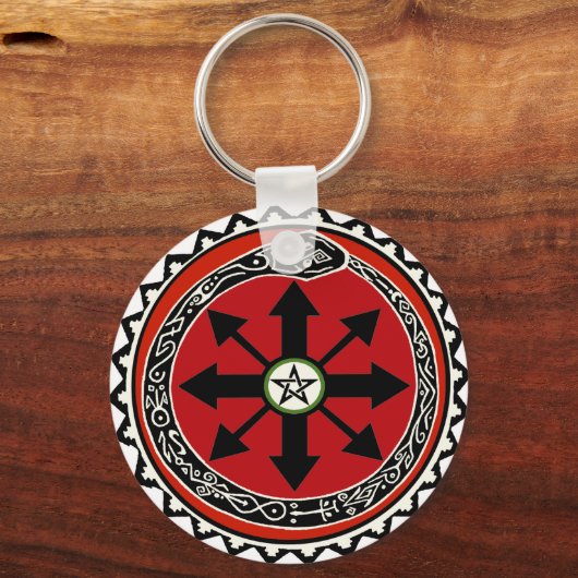 Witchcraft-Symbol für Chaos Schlüsselanhänger (Vorderseite)