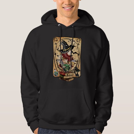 Witchcraft Tarot Card Halloween Hoodie (Vorderseite)