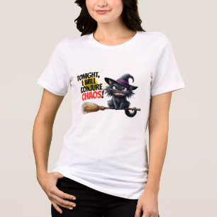 Witchers Chaos: Schwarze Katzen in Aktion Tri-Blend Shirt