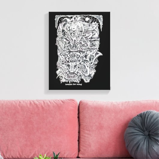 Witches and Devils, Brian Benson. Leinwanddruck (Insitu (Wohnzimmer))