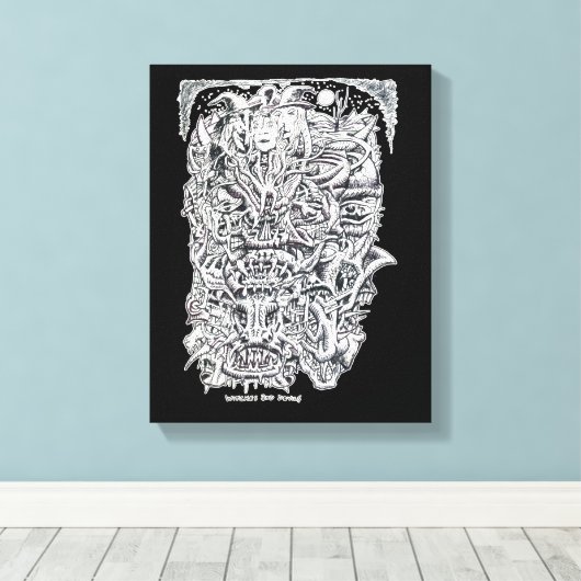 Witches and Devils, Brian Benson. Leinwanddruck (Insitu (Holzboden))