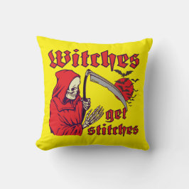 WITCHES BEKOMMEN STITCHEN lustig beängstigenden ha Kissen