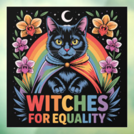 Witches For Equality Feminist Fensteraufkleber