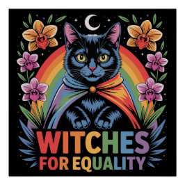 Witches For Equality Feminist Poster