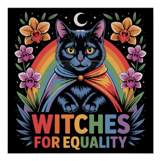 Witches For Equality Feminist Poster (Vorderseite)